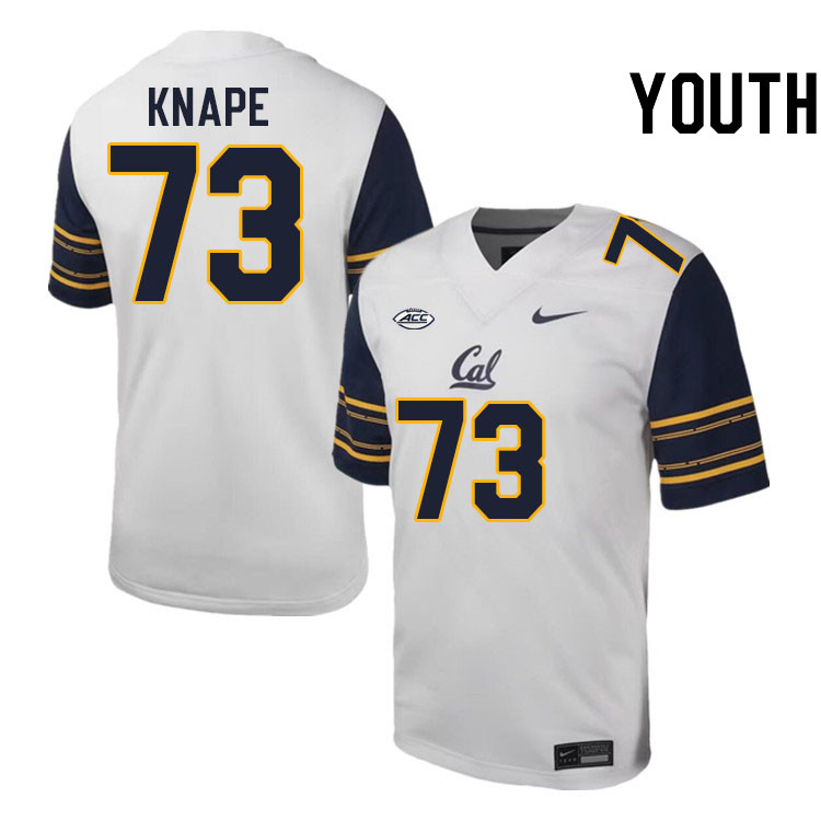 Youth #73 Tyler Knape California Golden Bears ACC Conference College Football Jerseys Stitched Sale-